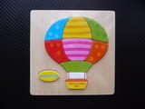 Дървен пъзел балон за най-малките играчка летящ хелий деца