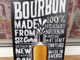 Метална табела уиски бърбън Bulleit Bourbon 100% реклама