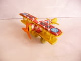 Ikar 7 стара играчка самолетче SP-PBK самолет крила перка Жълт полет в небето