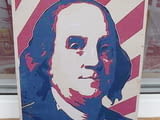 Метална табела разни Бенджамин Франклин президент САЩ долар
