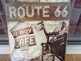 Метална табела мотор Route 66 cafe кафе по пътя хоризонт път