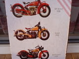 Метална табела мотор Indian Scout 1928 1932 1939 мотоциклети стари машини