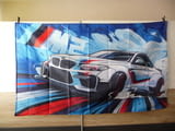 BMW M2 знаме флаг БМВ М серия бързина и скорост баварец кола спортен автомобил
