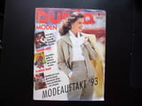 Burda 1/93 списание кройки модели мода дрехи рокли дамски модерна дама