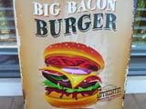 Метална табела храна big burger бургер fast food вкусни бекоn Опитай