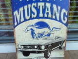 Метална табела кола Ford Mustang Classic Форд Нустанг кабрио ретро автомобил