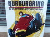 Метална табела кола Nürburgring 1957 състезане Формула 1 писта Германия скорост