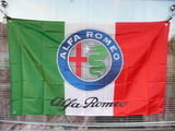 Знаме Alfa Romeo кола марка италиянска емблема Алфа Ромео Италия бърза