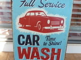 Метална табела автомивка пълно обслужване на автомобила сервиз най-добрата в града външно вътрешно