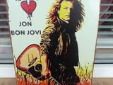 Метална табела Джон Боб Джови Jon Bob Jovi рок легенда китара група солов албум хитове парчета сърце