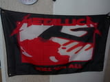 Metallica Знаме хеви метъл Kill 'Em All 1983 албум банер декор парти клуб бърлога хитове тежка музик