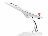 Concorde самолет модел макет метален British Airways Конкорд свръхзвуков пътнически бърз полет Max 2
